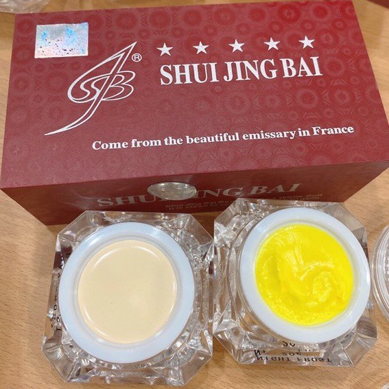 COMBO kem bạch thủy tinh shui jng bai