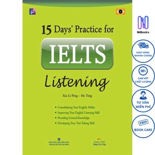 Sách-15 days'practice for ielts listening - nhbook - ntv