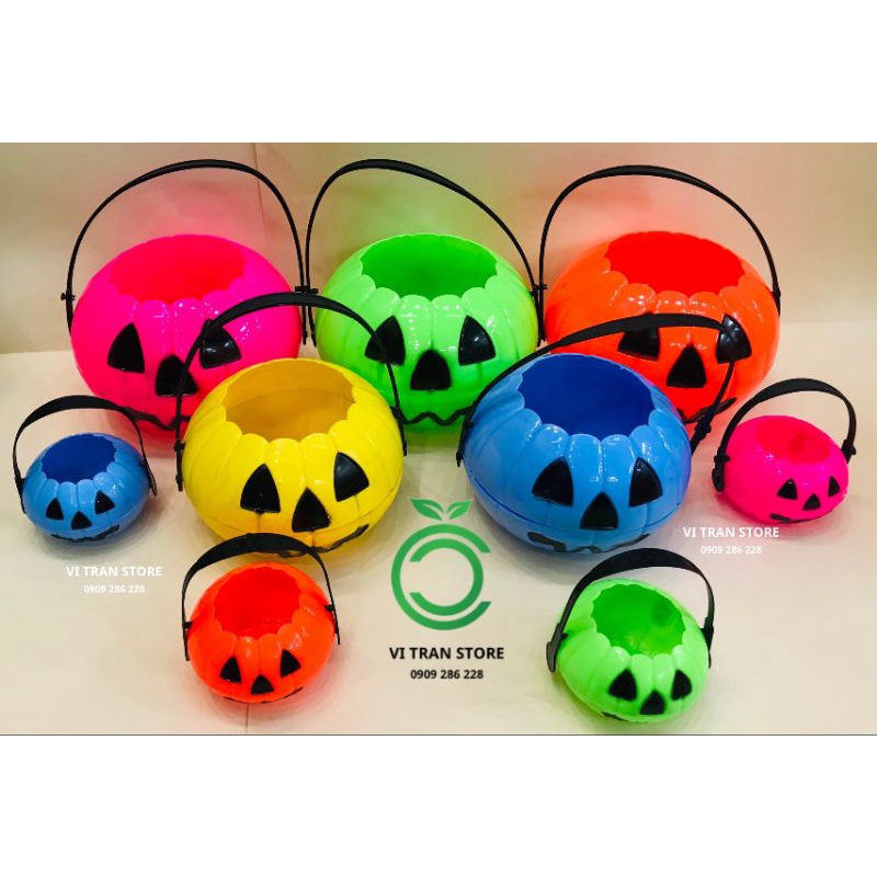Giỏ Bí Đựng Kẹo Halloween
