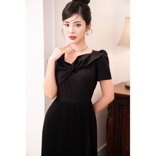 ĐẦM XẾP LY, NƠ NGỰC MMOutfit DA0523620