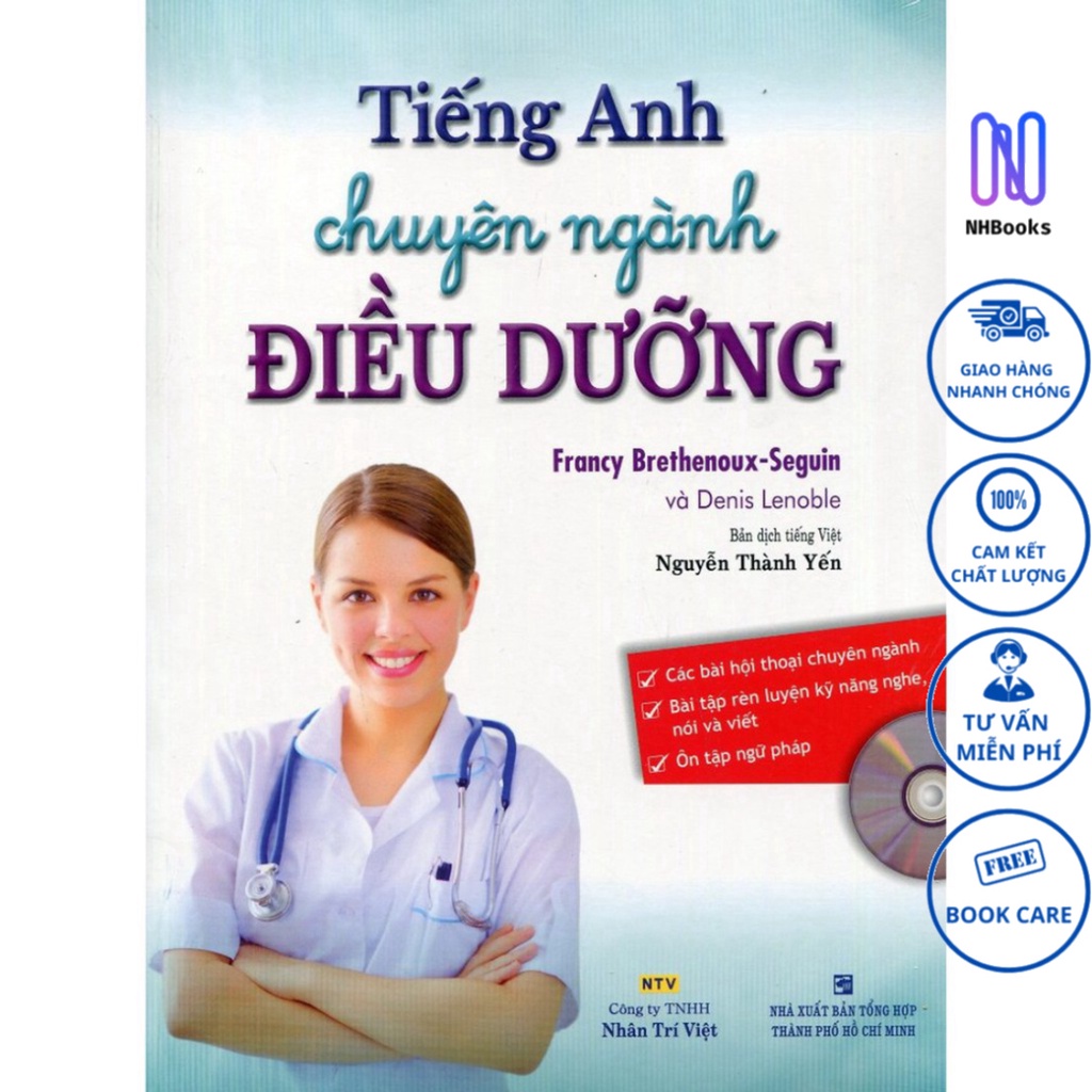 Sách - Tiếng Anh Chuyên Ngành Điều Dưỡng (Kèm CD) - NHBOOK - NTV