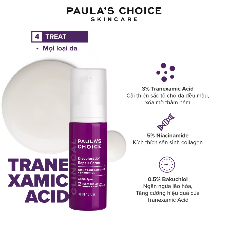 Tinh chất làm mờ thâm nám và đều màu da tối ưu Paula's Choice Clinical Discoloration Repair Serum 30ml - 8040