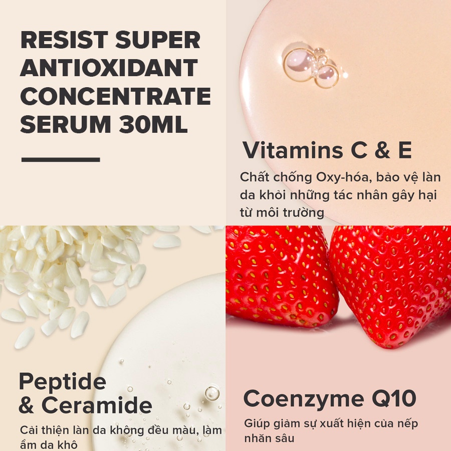 Tinh chất ngăn ngừa lão hóa chuyên sâu cho da khô Paula's Choice Resist Super Antioxidant Concentrate Serum 30ml 7640