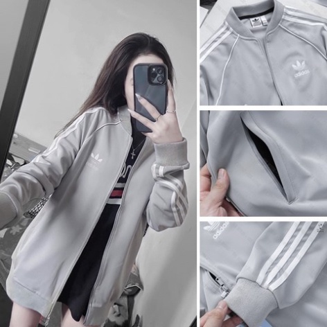 Áo bomber ADD thêu logo chạy mí 3 sọc tay HOTTREND - Áo khoác thể thao nam nữ unisex chất nỉ cotton dày mịn cháy phố