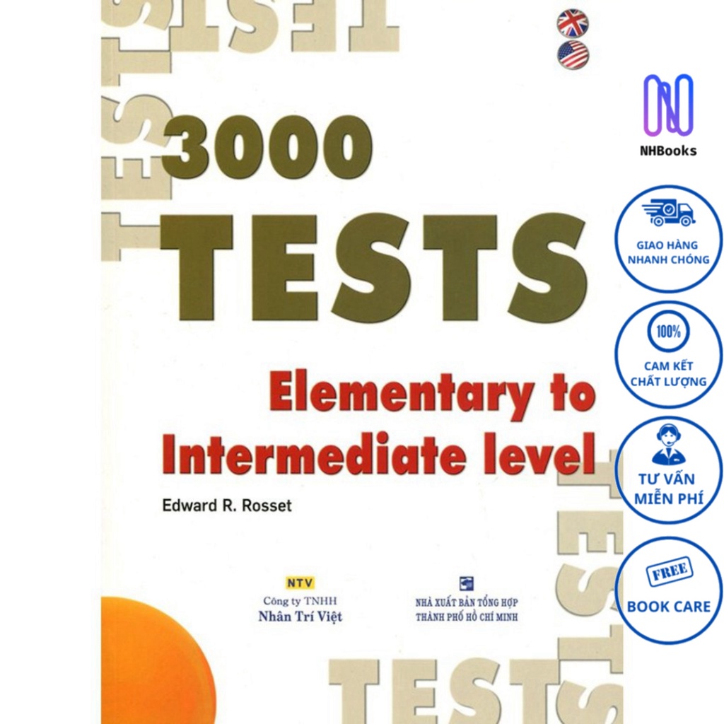 Sách - 3000 Tests Elementary To Intermediate (Không CD) - NHBOOK - NTV