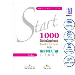 Sách - start 1000 listening comprehension practice test items for the new toeic test - nhbook - ntv