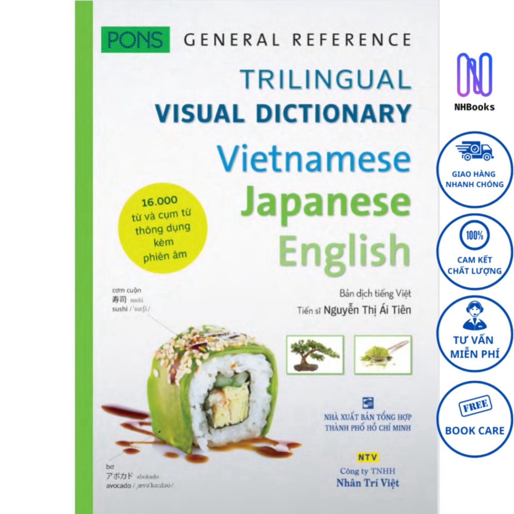 Sách - Pons General Reference – Trilingual Visual Dictionary Vietnamese–Japanese–English - NHBOOK - 