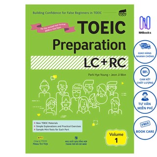 Sách - toeic preparation lc + rc volume 1 - nhbook - ntv
