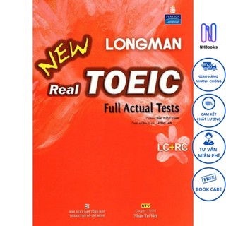 Sách - longman new real toeic full actual tests - nhbook - ntv