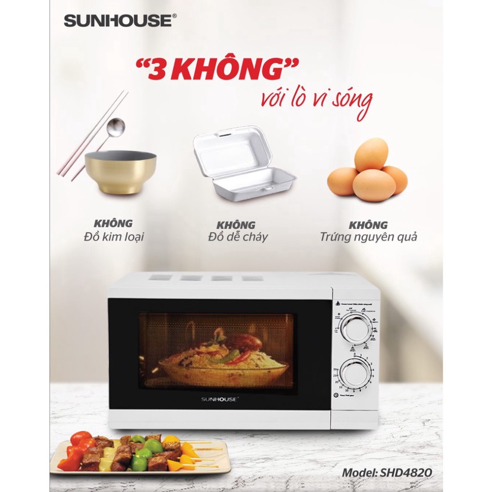 Lò vi sóng 20L SUNHOUSE SHD4820
