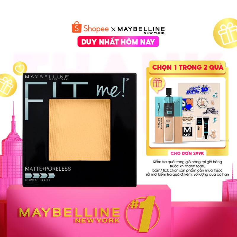 Phấn Phủ Mịn Lì Kiềm Dầu Fit Me Matte Poreless Powder Maybelline New York 8.5g