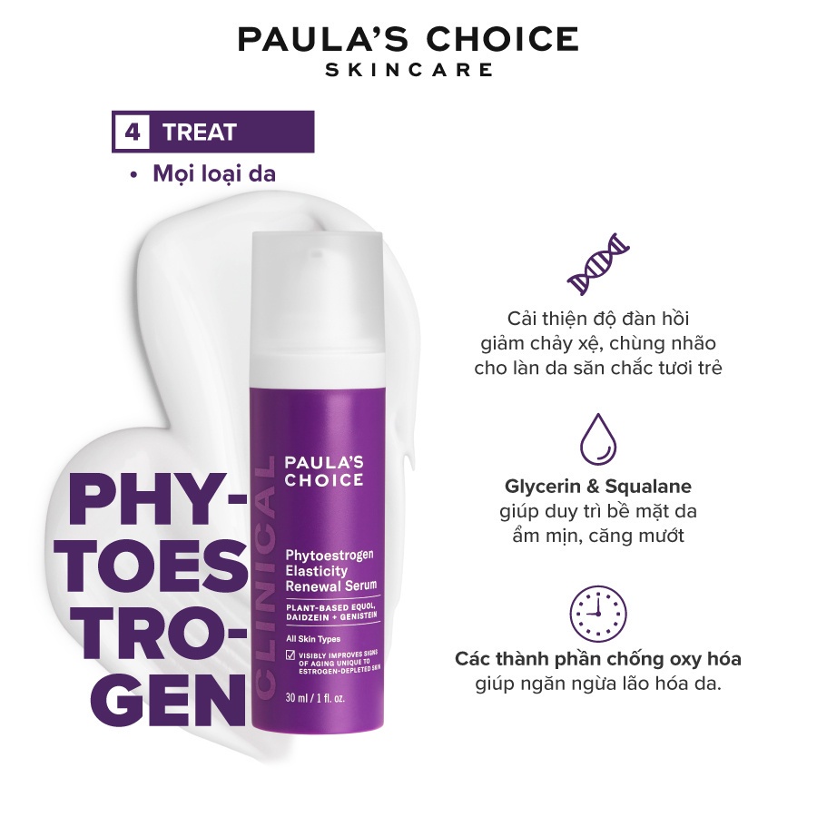 Tinh chất phục hồi da Paula's Choice Phytoestrogen Elasticity Renewal Serum 30ml 2190[ HSD: 6/2024]