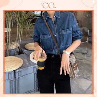 Áo Jean Phối Màu Nổi Bật Phong Cách Ulzzang G2