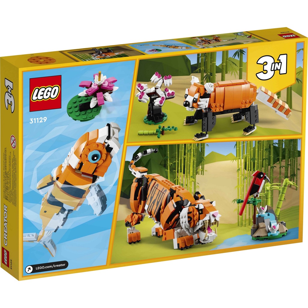 [Mã LIFEMC06CBAU giảm 50k đơn 350k] LEGO Creator 3in1 31129 Bộ Lắp Ráp Mãnh Hổ (755 chi tiết)