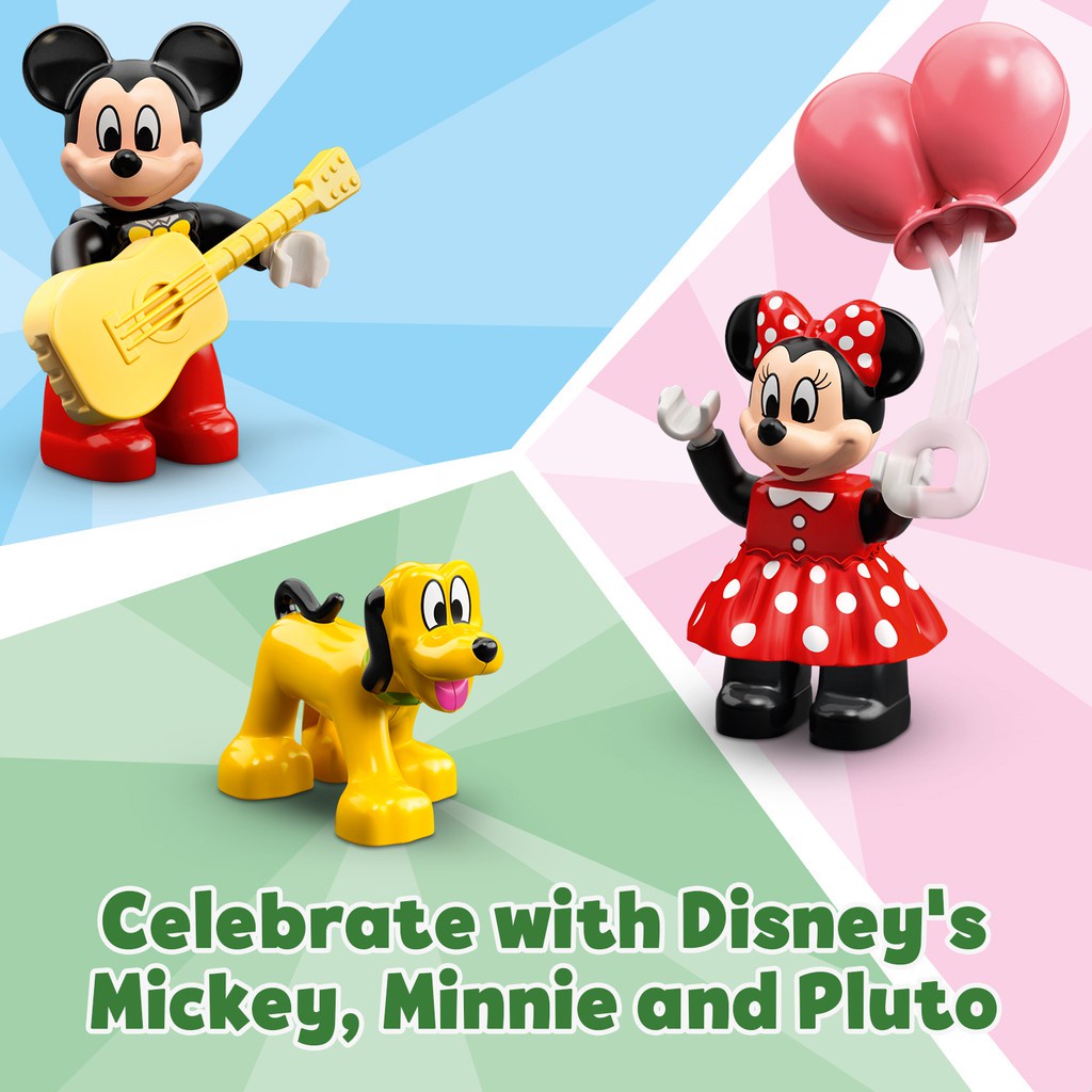 [Mã LEGOSPT10 giảm 10% đơn 999K] LEGO DUPLO 10941 Đoàn Tàu Sinh Nhật Của Mickey & Minnie ( 22 Chi tiết) Đồ chơi lắp ráp