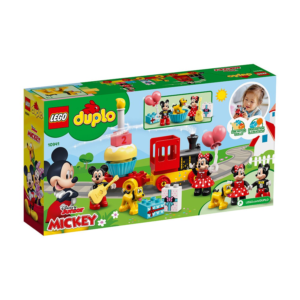 [Mã LEGOSPT10 giảm 10% đơn 999K] LEGO DUPLO 10941 Đoàn Tàu Sinh Nhật Của Mickey & Minnie ( 22 Chi tiết) Đồ chơi lắp ráp