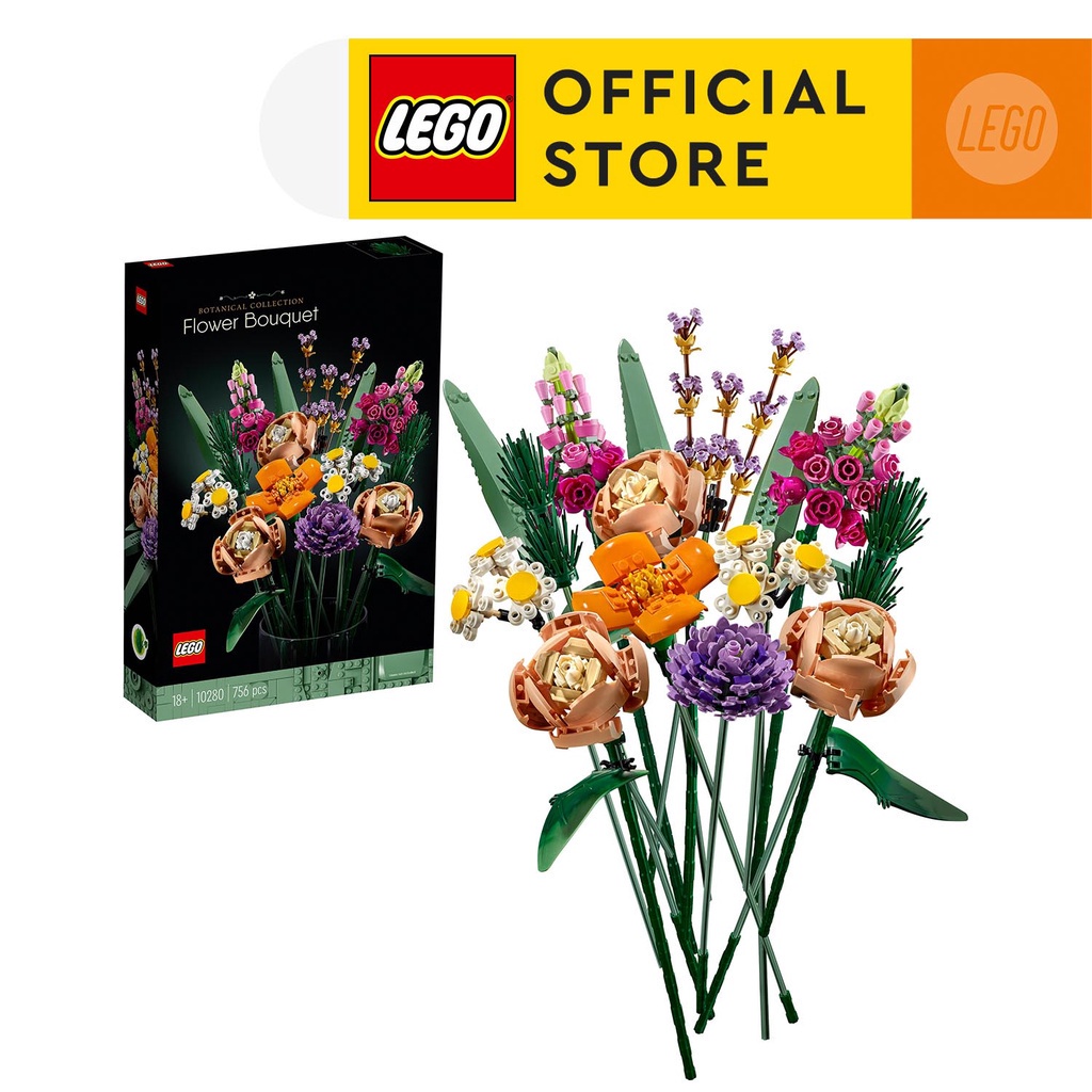 LEGO ICONS 10280 Đồ chơi lắp ráp Bó Hoa LEGO (756 Chi tiết)