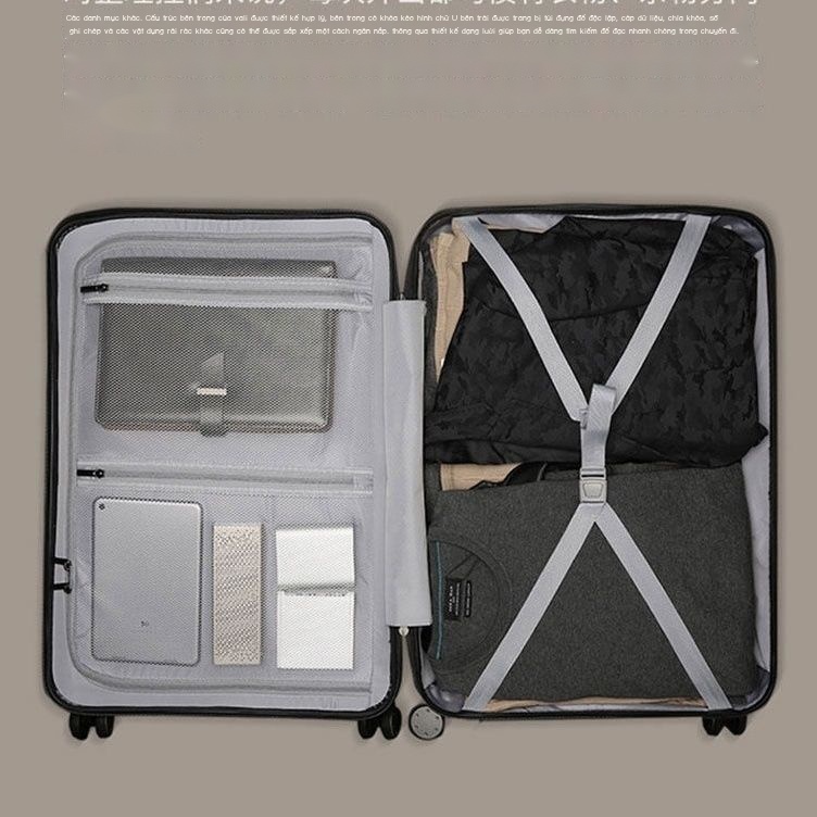 Xiaomi 90 điểm  vali nam nữ sinh viên mật khẩu hộp đựng đồ lên máy bay siêu nhẹ đại học