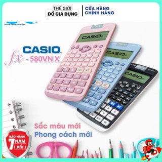 Máy tính CASIO Fx 580VN X thế hệ mới (Nhiều Màu) Độ Chính Xác Cao - Máy Tính Giá Rẻ - Hàng Thái Bảo Hành 24 Tháng (APS)