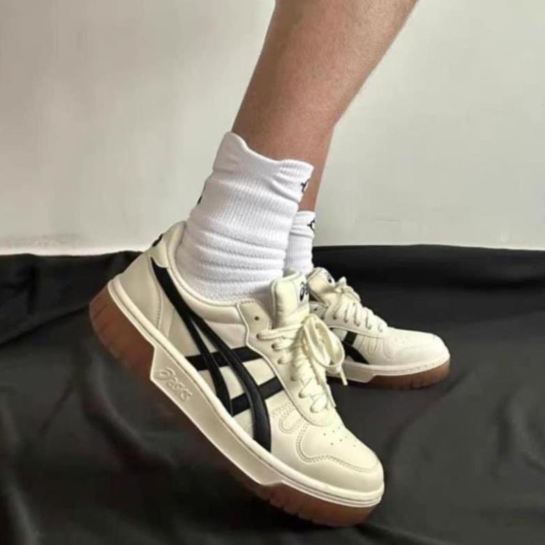 Giày Thể Thao Asics Court MZ Cream Black Gum Đủ Size Nam Nữ Bản Cao Cấp 2023