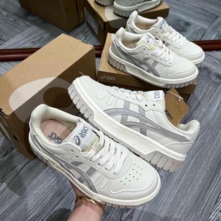 Giày Thể Thao Asics Court MZ Cream Black Gum Đủ Size Nam Nữ Bản Cao Cấp 2023