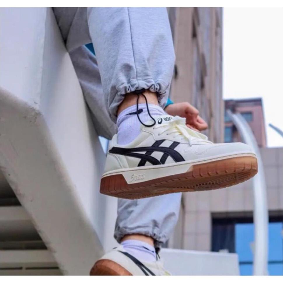 Giày Thể Thao Asics Court MZ Cream Black Gum Đủ Size Nam Nữ Bản Cao Cấp 2023