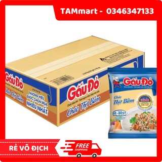 Thùng cháo gấu đỏ thịt bằm 50 gói