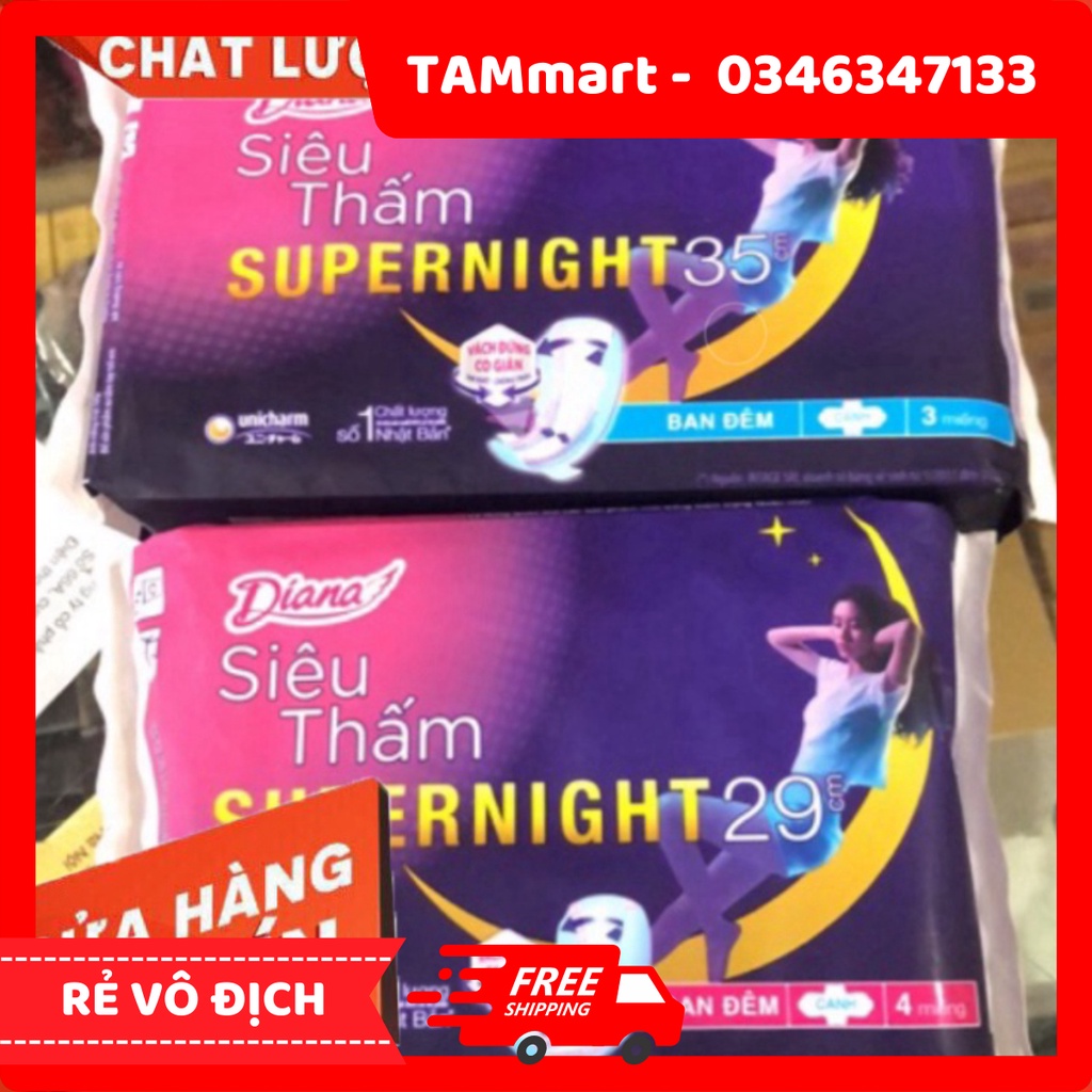 Băng Vệ Sinh Diana Supernight Ban Đêm