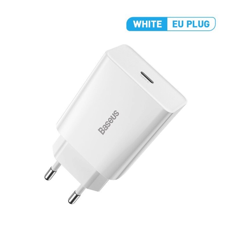Củ Sạc Điện Thoại Baseus Nhanh Công Suất 20w Chính Hãng Tích Hợp PD/QC 3.0 Dành Cho Smartphone - TopEcom