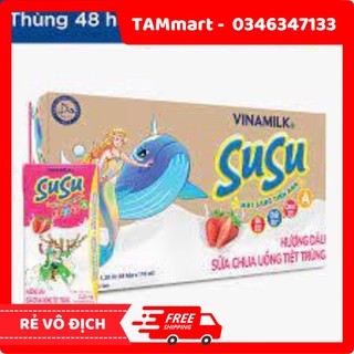 Combo 2 vỉ 4hộp sữa chua uống susu 110ml các vị