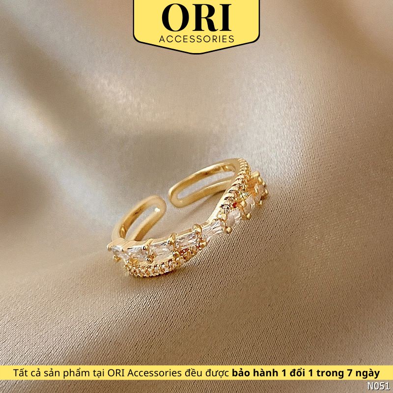 Nhẫn nữ Freesize pha lê Muriel thời trang sang trọng ORI ACCESSORIES N051