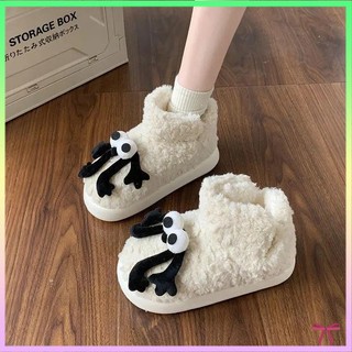 Giày cotton Cổ Cao Thời Trang Mùa Đông Dễ Thương Xinh Xắn Cho Nữ
