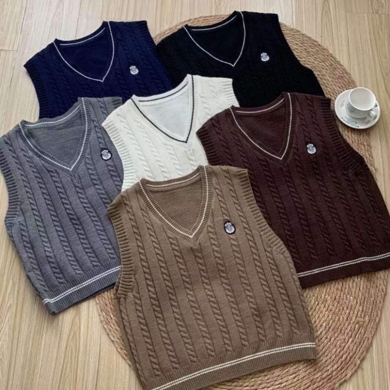 Áo Gile Len nữ Họa Tiết 2Hand - Khách đặt hàng Livetream