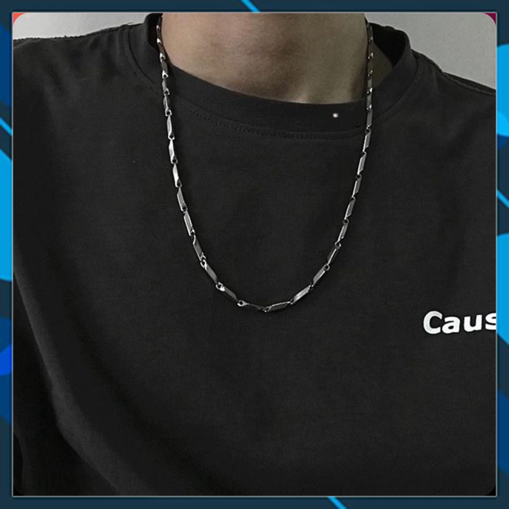 Dây chuyền nam vòng cổ Xích Trơn Thời Trang Basic nam nữ unisex Titan bạc đẹp không gỉ - Xích Trơn hỏa tiễn PTDCNA13