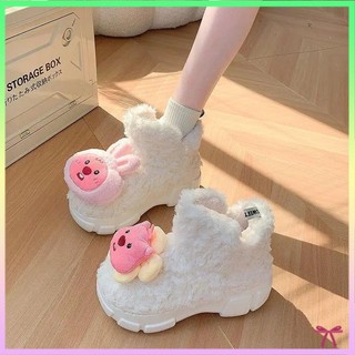 Dễ Thương Giày Bốt cotton Đi Tuyết Đế Dày Chống Trượt Thời Trang Mùa Đông Cho Nữ