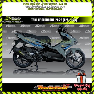 Tem rời airblade ab 2022 2023 xanh xám - tem chỉ xanh dương siêu hot