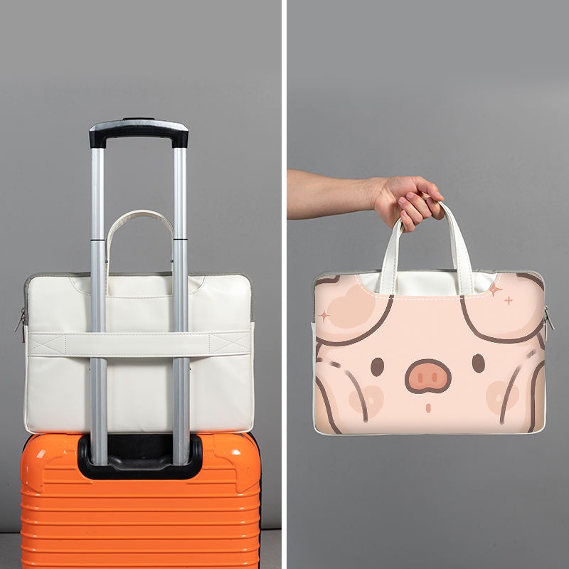 ASUS Túi Đựng laptop 14-inch 15.6-inch apple huawei 13.3-inch Hình Chú Heo Dễ Thương