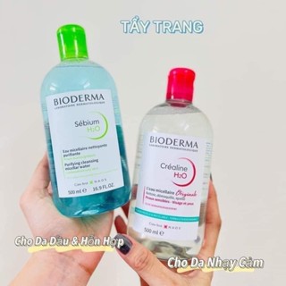 Ban TrungNước Tẩy Trang BIODERMA Bản Mới 500ml Dành Cho Da Dầu Mụn Và Nhạy