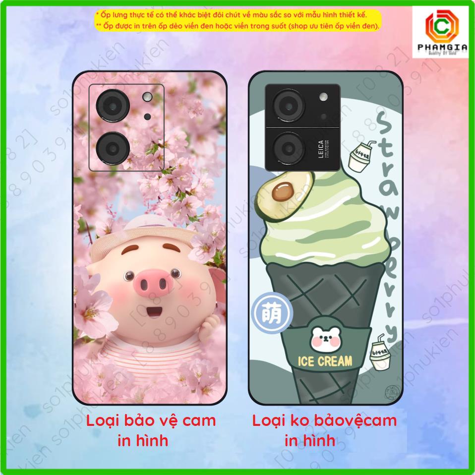 Ốp lưng dẻo đen Xiaomi 13T / 13T Pro/ Redmi K60 Ultra in hình họa tiết nhiều mẫu phong cảnh, thư pháp, thiết kế mới đẹp