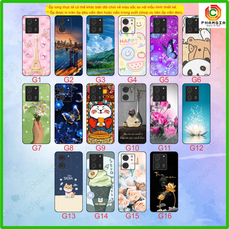 Ốp lưng dẻo đen Xiaomi 13T / 13T Pro/ Redmi K60 Ultra in hình họa tiết nhiều mẫu phong cảnh, thư pháp, thiết kế mới đẹp