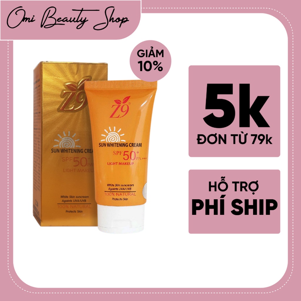 Kem Chống Nắng Z9 Giữ Ẩm Cho Da (Hộp tuýp 60ml) Z24