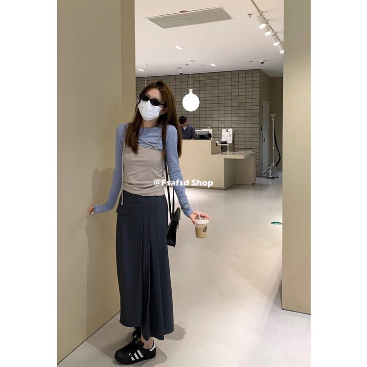 Áo Thun Tay Dài Hai Lớp Chống Nắng Thời Trang Dành Cho Nữ