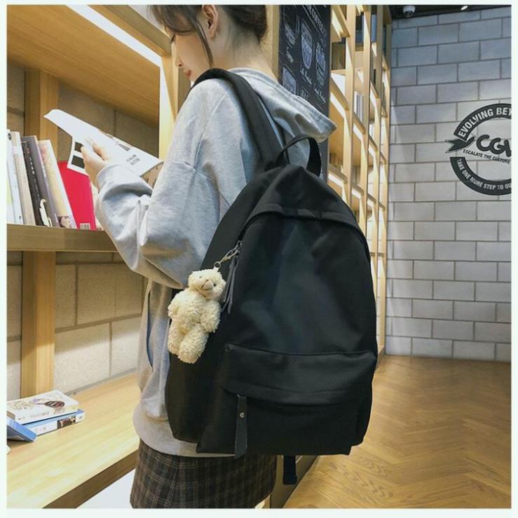 Balo nữ balo nam giá rẻ thời trang đi học đựng laptop phong cách basic ulzzang BL3