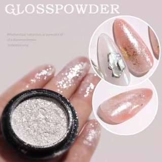 Nhũ bắt sáng móng tay,nhũ trắng nail