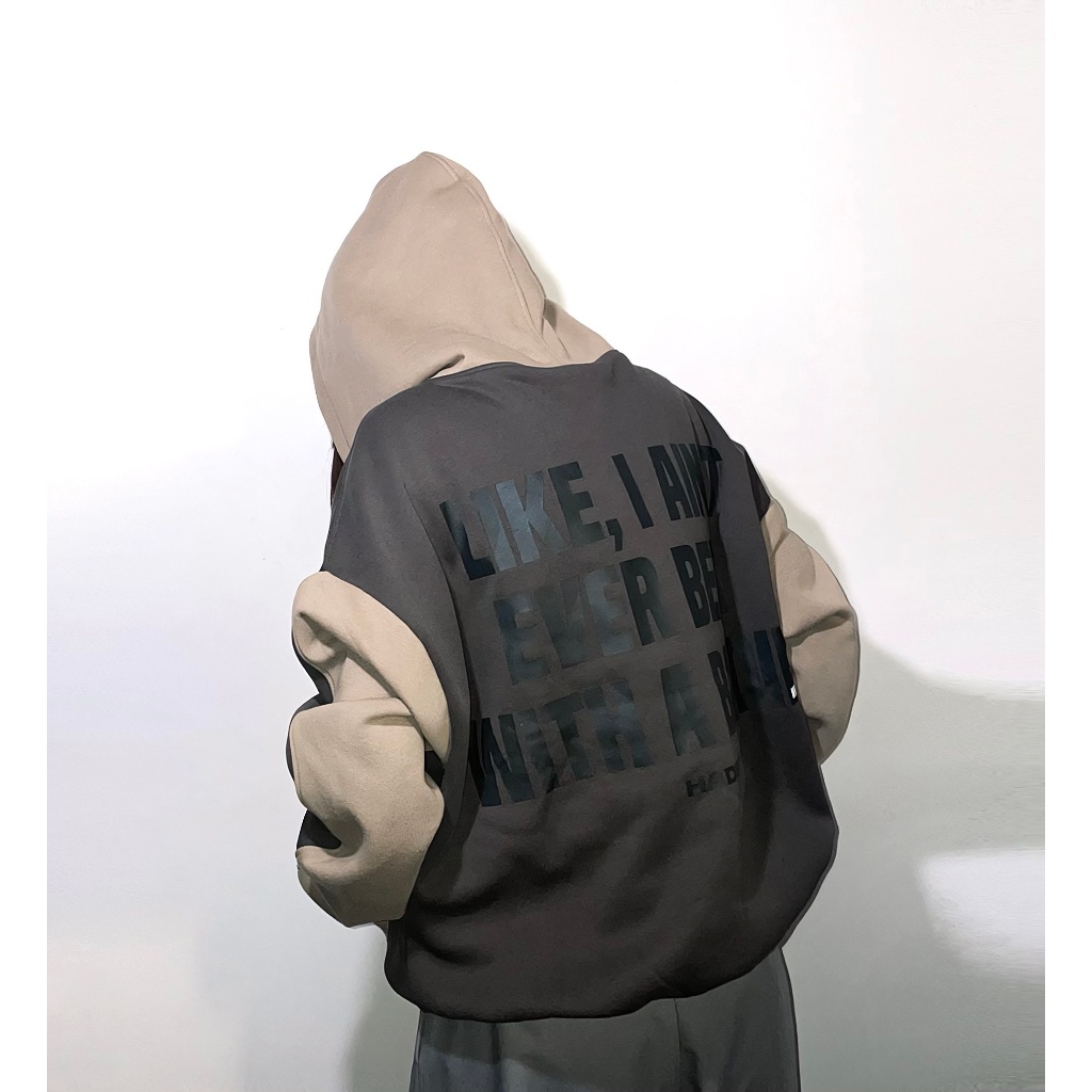 ÁO HOODIE MŨ TRÙM UNISEX VẢI NỈ BÔNG METAL TRUNKS BOXY HOODIE - HADES BRAND CHÍNH HÃNG