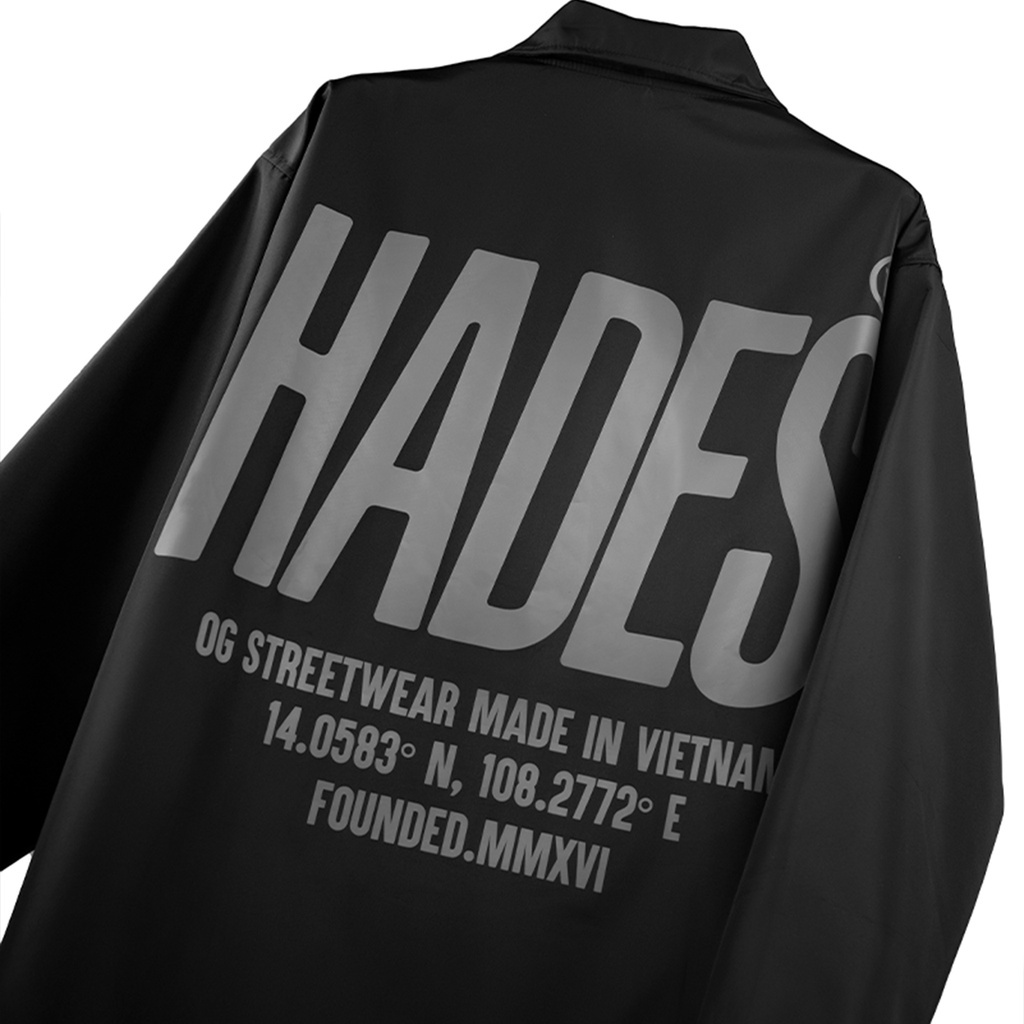 Áo Khoác Vải Dù Tay Dài Unisex HIGHBOY COACH - HADES Brand Chính Hãng