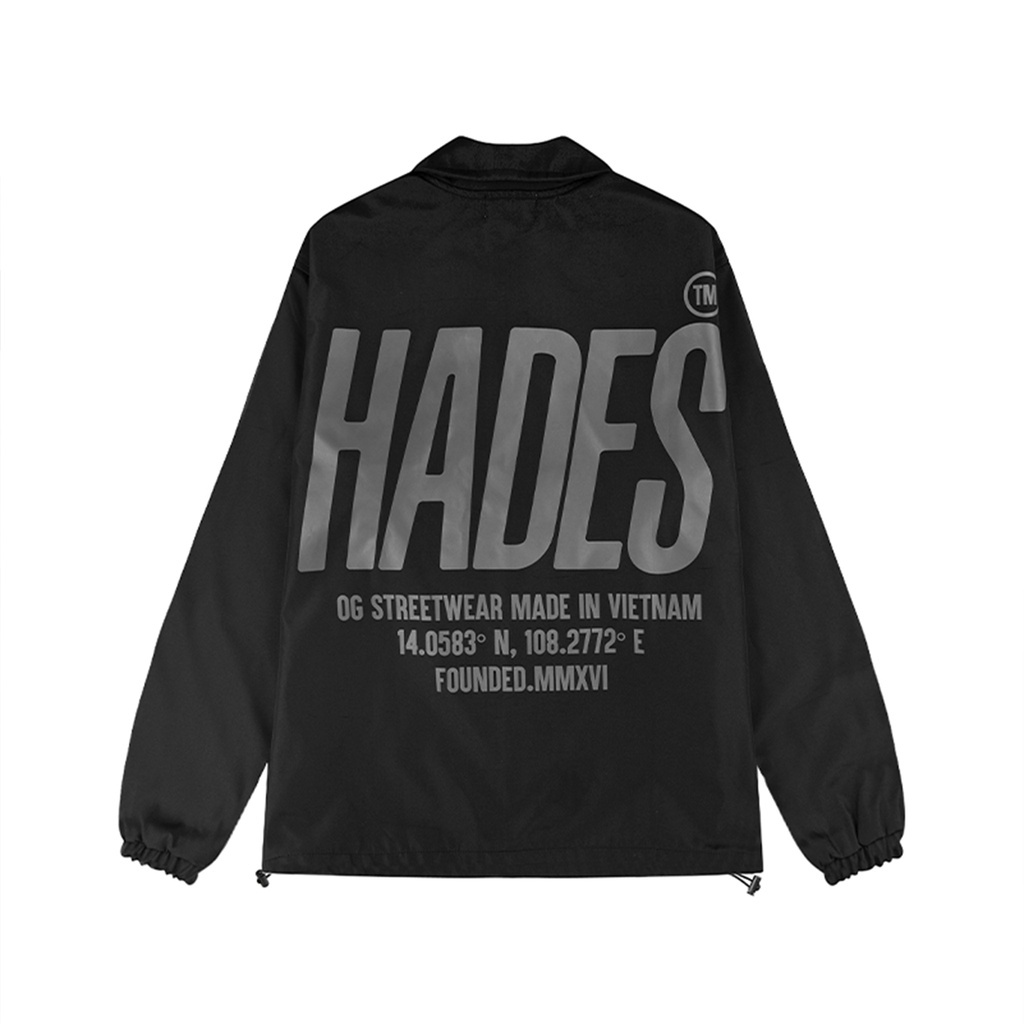 Áo Khoác Vải Dù Tay Dài Unisex HIGHBOY COACH - HADES Brand Chính Hãng