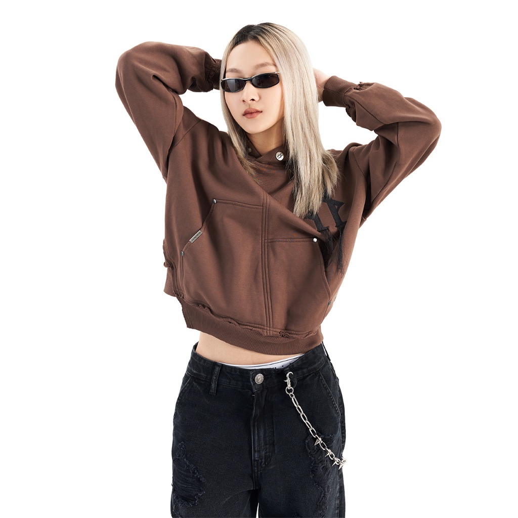 ÁO HOODIE MŨ TRÙM UNISEX VẢI NỈ BÔNG TUMBLEDOWN BOXY HOODIE - HADES BRAND CHÍNH HÃNG