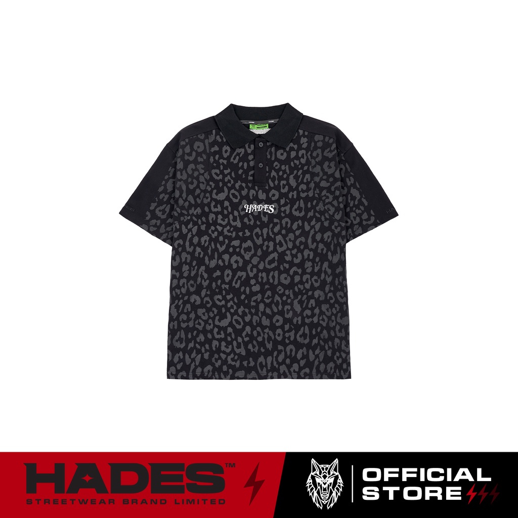 Áo Polo Tay Lỡ Unisex LEOPARD CLUB Thun Cá Sấu - HADES Brand Chính Hãng