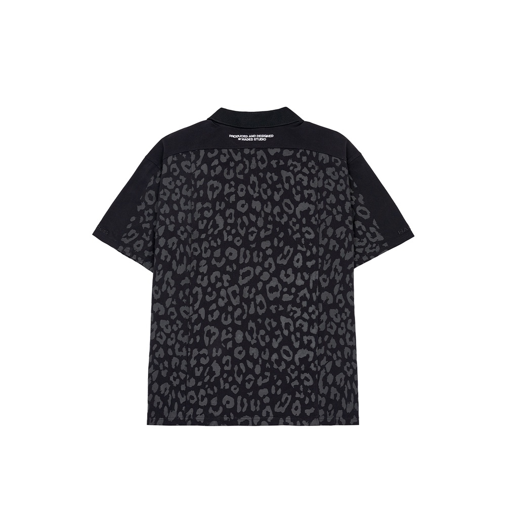 Áo Polo Tay Lỡ Unisex LEOPARD CLUB Thun Cá Sấu - HADES Brand Chính Hãng